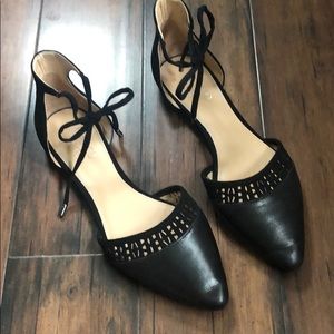 Franco Sarto Leather Pointy Flats